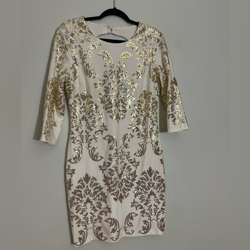 Gold Sequin Dress